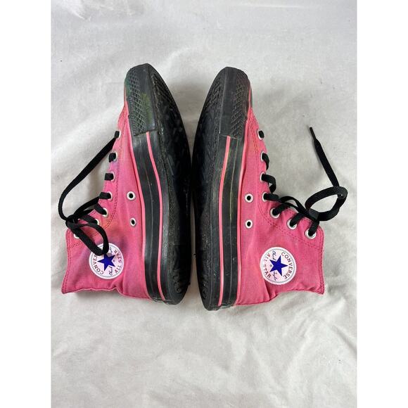 Converse All Star Chuck Taylor High Tops Pink Black Womens 6 Mens 4 Vintage 2004 - Picture 6 of 16